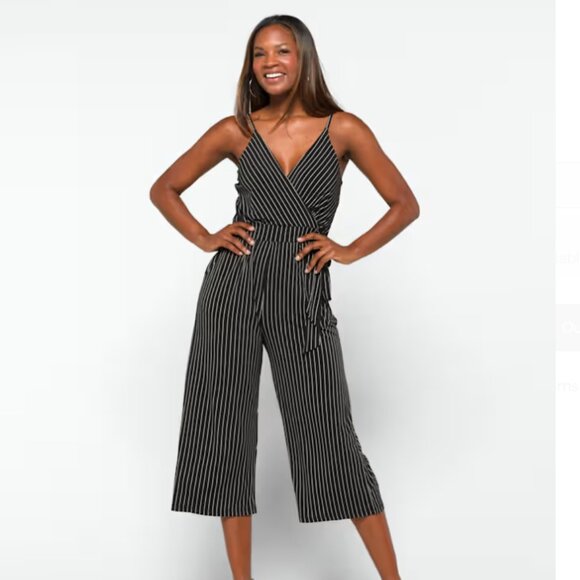 Kaileigh Rica Knit Crop Jumpsuit - Picture 1 of 4